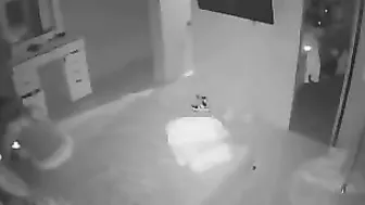 Stepdaughter sucking cock as daddy spies on her using that fucking camera