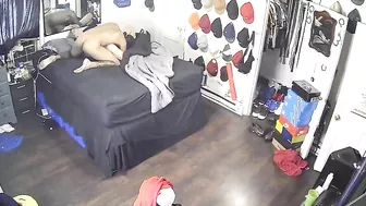 Spycam footage showing a white girl getting blacked brutally in taboo XXX