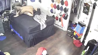 Spycam footage showing a white girl getting blacked brutally in taboo XXX