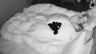 Naughty son is spying on his parents and watches them fuck under the blanket