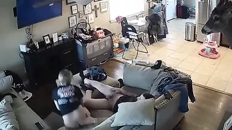 Passionate teens are caught having sex on a hidden cam by her naughty brother