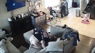 Passionate teens are caught having sex on a hidden cam by her naughty brother