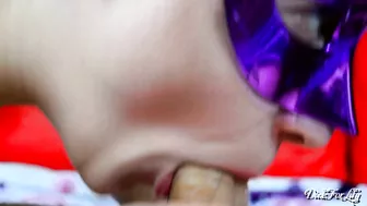 Greedy cunt sucks dick and eats cum from uncircumcised fuckers on Day 19!