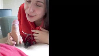 Fucking Measures My Dick With Her Foul Mouth and Swallows my Load!