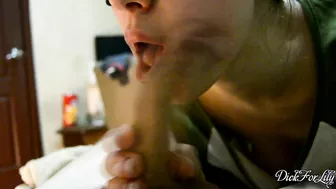 Start by giving your partner a blowjob with tongue and swallow before they go to sleep.