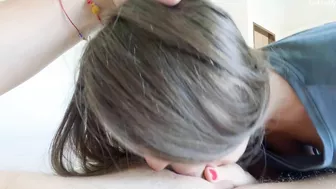 Russian Bitch Sucks Dick and Swallows Cum like a Champ!