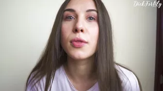 My bro's girlfriend gave me a hot blowjob and swallowed my load like a dirty slut!