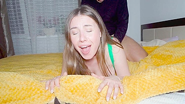 Amateur College Girl Gets Reamed HARD!