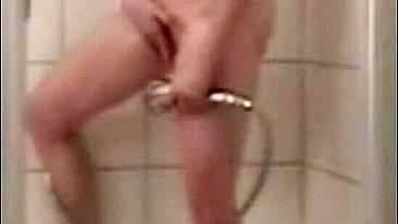 Steamy Shower Fingering Session Caught on Hidden Cam