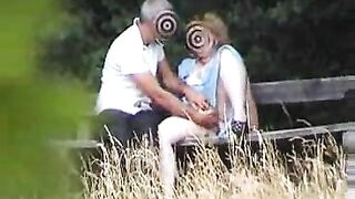 Mature Couple Public Blowjob and Swallowing Caught on Hidden Cam