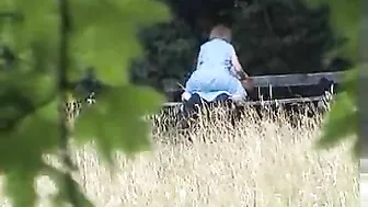Mature Couple Public Blowjob and Swallowing Caught on Hidden Cam