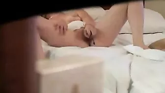 Chubby Amateur Hidden Cam Masturbation with Big Tits and Toy Orgasm