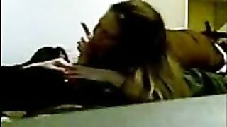 Spying on Teen Bad Girl Blowjob with Hidden Cam