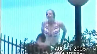 Spying on Hidden Interracial Outdoor Sex by the Pool