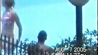 Spying on Hidden Interracial Outdoor Sex by the Pool