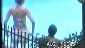 Spying on Hidden Interracial Outdoor Sex by the Pool