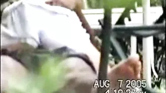 Spying on Hidden Interracial Outdoor Sex by the Pool