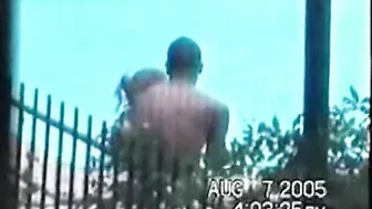 Spying on Hidden Interracial Outdoor Sex by the Pool