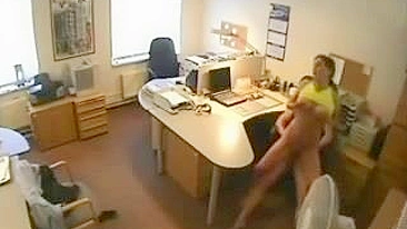 Busty Cowgirl Hidden Cam Office Sex