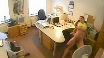 Busty Cowgirl Hidden Cam Office Sex