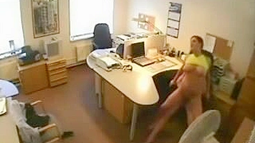 Busty Cowgirl Hidden Cam Office Sex