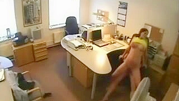 Busty Cowgirl Hidden Cam Office Sex