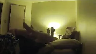 Spying on Chubby Amateur BBW Hidden Cam Sex Tape
