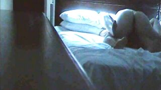 Spy on Hidden Cam Hotel Sex with Cowgirl Riding and Cream Pie Action