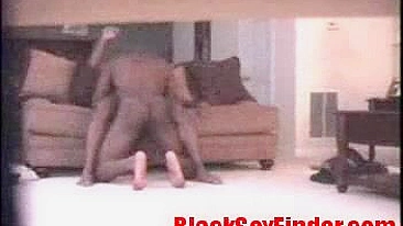 Spying on Ebony Slut Hidden Cam Homemade Sex with IRLFriend