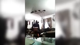 Exposed Ebony Threesome - Hidden Cam Captures Raw Group Sex