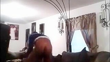 Exposed Ebony Threesome - Hidden Cam Captures Raw Group Sex