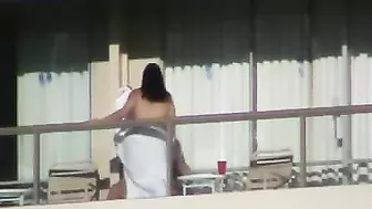 Spy on Hidden Cam Balcony Fuck with Amateur Exhibition