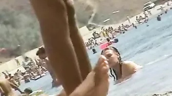 Spy on Naughty Beach Lovers with Hidden Cam at Public Outdoor Voyeur Session