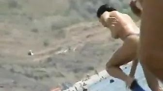 Spy on Naughty Beach Lovers with Hidden Cam at Public Outdoor Voyeur Session