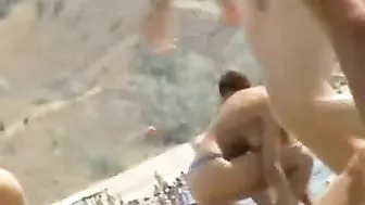 Spy on Naughty Beach Lovers with Hidden Cam at Public Outdoor Voyeur Session