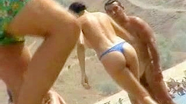 Spy on Naughty Beach Lovers with Hidden Cam at Public Outdoor Voyeur Session