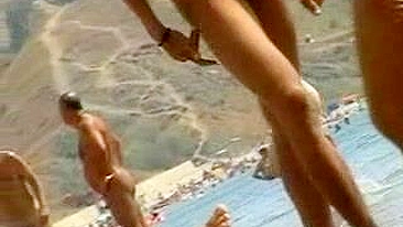 Spy on Naughty Beach Lovers with Hidden Cam at Public Outdoor Voyeur Session