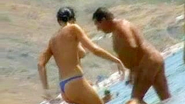 Spy on Naughty Beach Lovers with Hidden Cam at Public Outdoor Voyeur Session