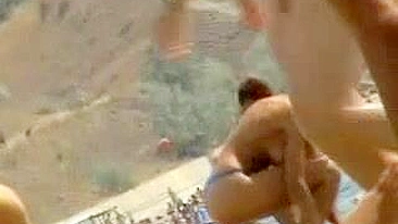 Spy on Naughty Beach Lovers with Hidden Cam at Public Outdoor Voyeur Session