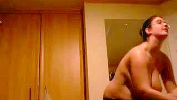 Spy on Chubby GF Hidden Cam Show with Big Boobs & Tits