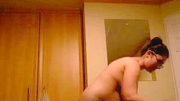 Spy on Chubby GF Hidden Cam Show with Big Boobs & Tits