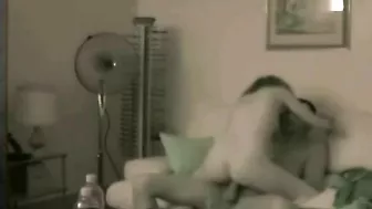 Spy on Hidden Cam Cowgirl Booty Call Couch Fucking with Creampie and Riding