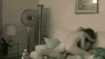 Spy on Hidden Cam Cowgirl Booty Call Couch Fucking with Creampie and Riding