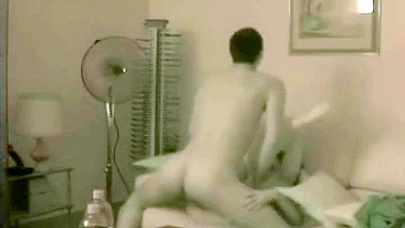 Spy on Hidden Cam Cowgirl Booty Call Couch Fucking with Creampie and Riding