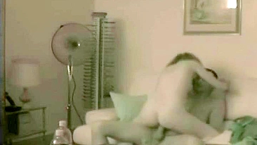 Spy on Hidden Cam Cowgirl Booty Call Couch Fucking with Creampie and Riding