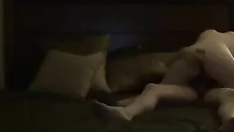 Amateur Latina Rides Cowgirl with Hidden Cam Creampie