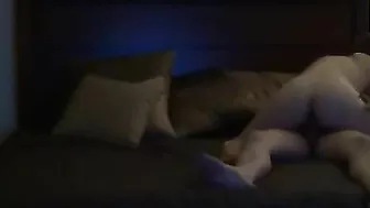 Amateur Latina Rides Cowgirl with Hidden Cam Creampie