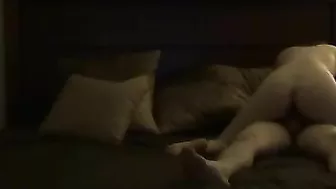 Amateur Latina Rides Cowgirl with Hidden Cam Creampie