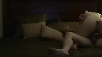 Amateur Latina Rides Cowgirl with Hidden Cam Creampie