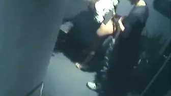 Blonde Cowgirl Swallows Cum in Hidden Cam Hallway Sex